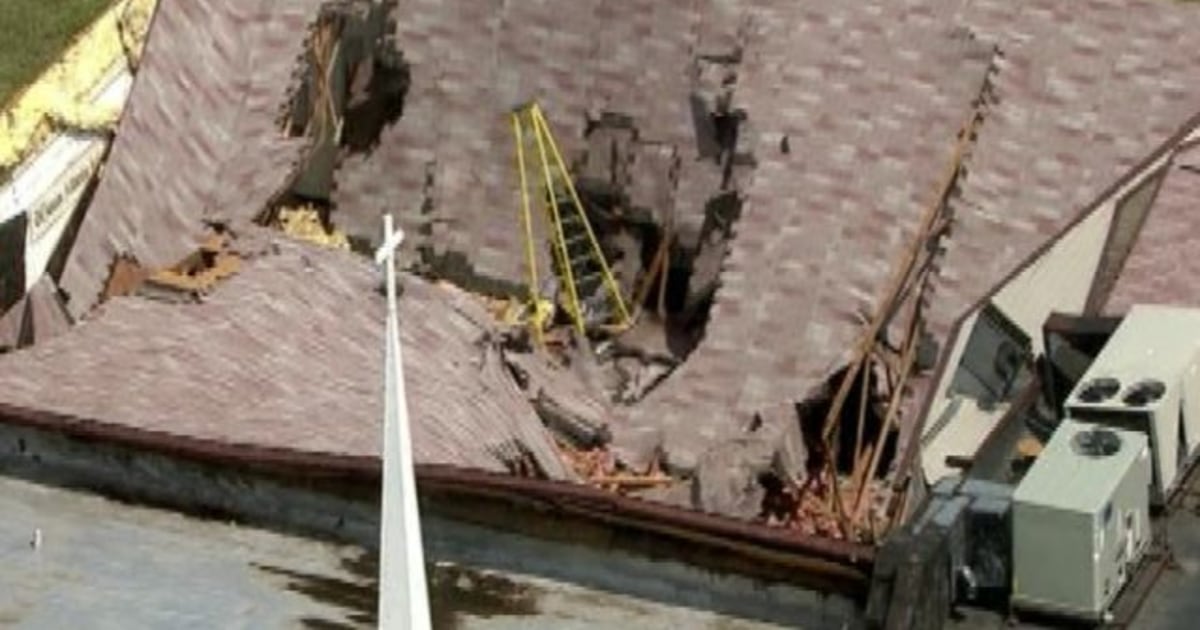 Michigan church roof caves in